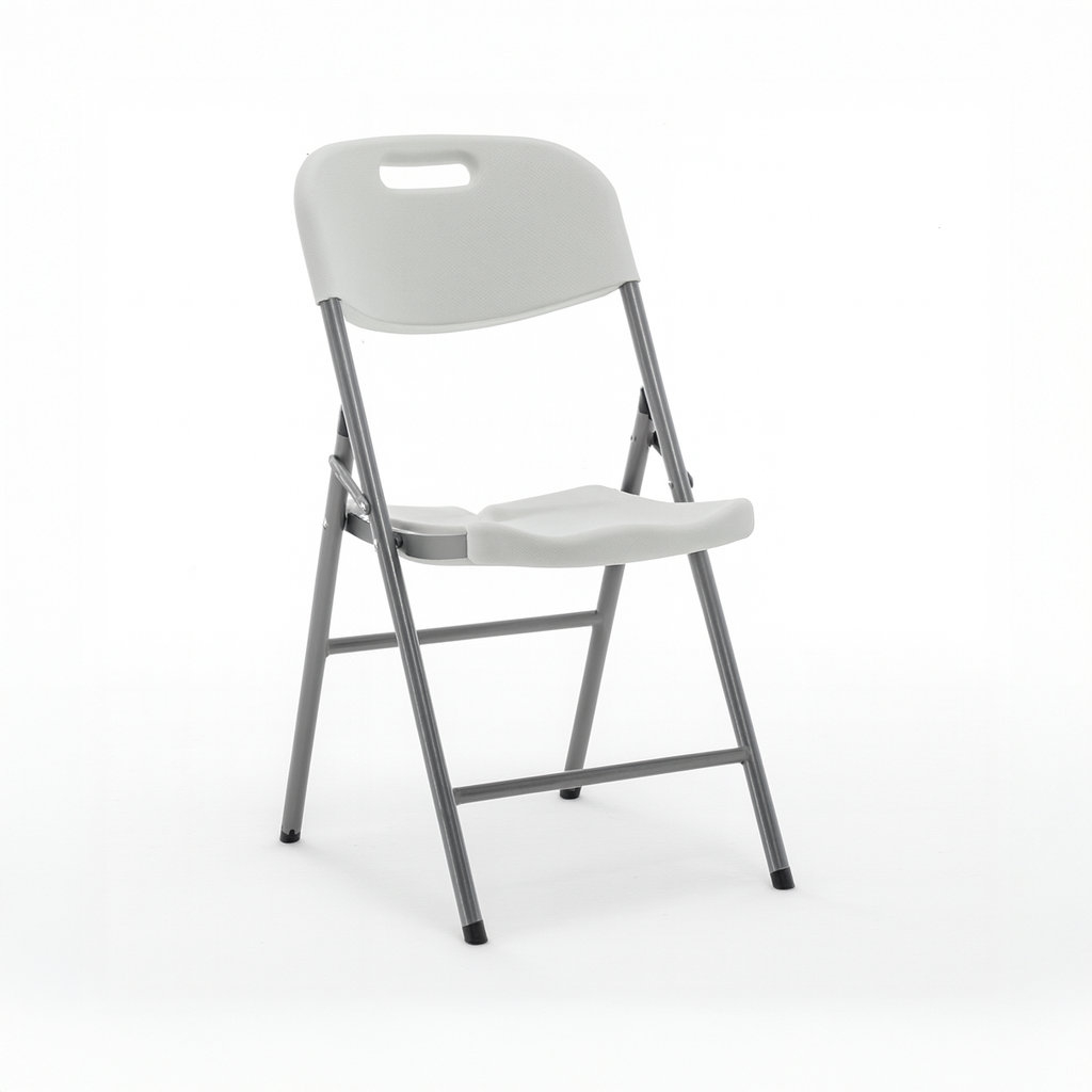 Sillas plegables de plastico blanca