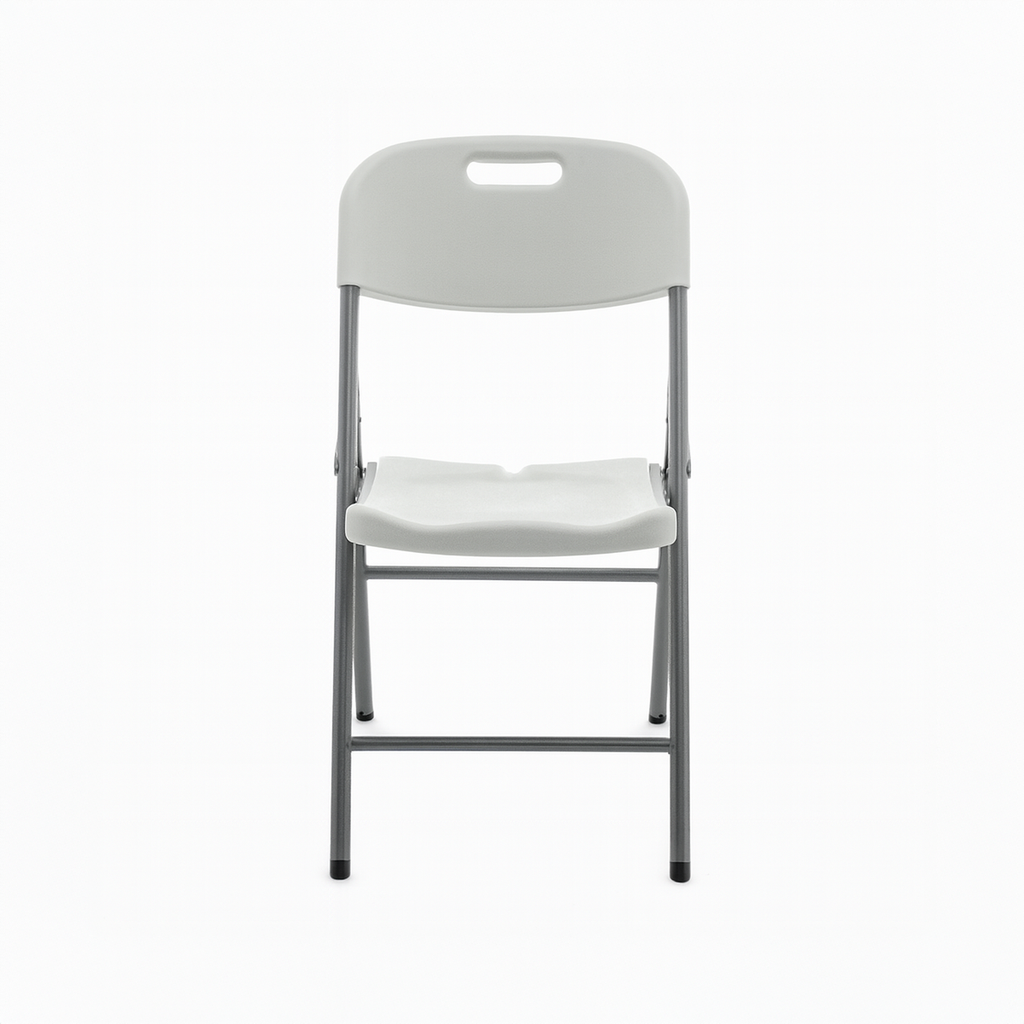 Sillas plegables de plastico blanca