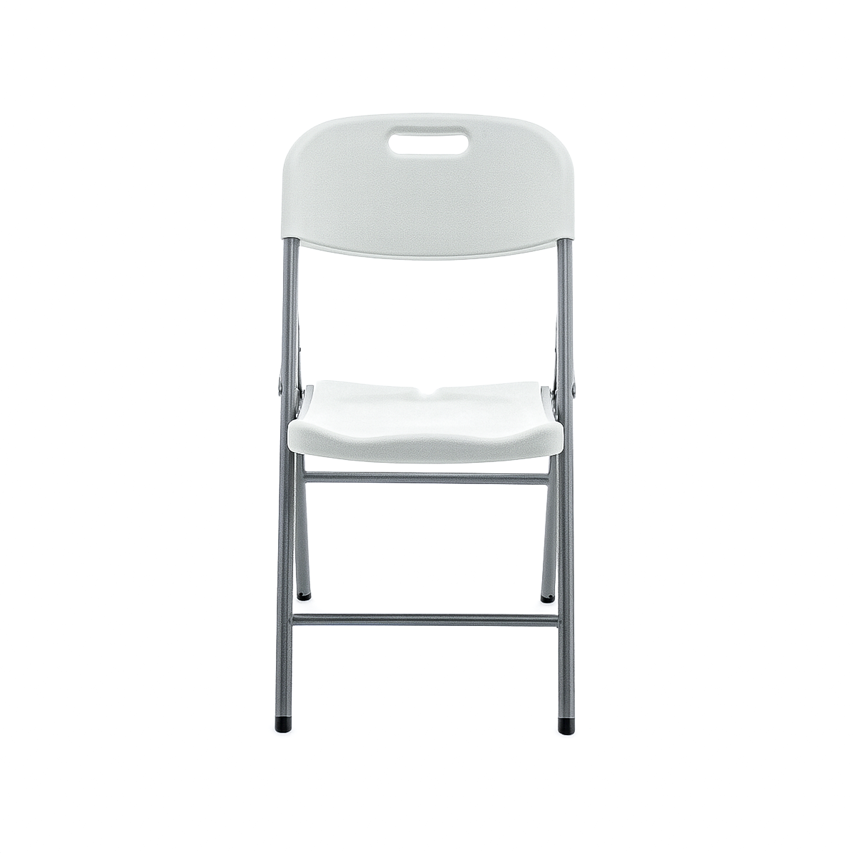 Paquete 4 Sillas Plegables Blancas Plástico Resistentes