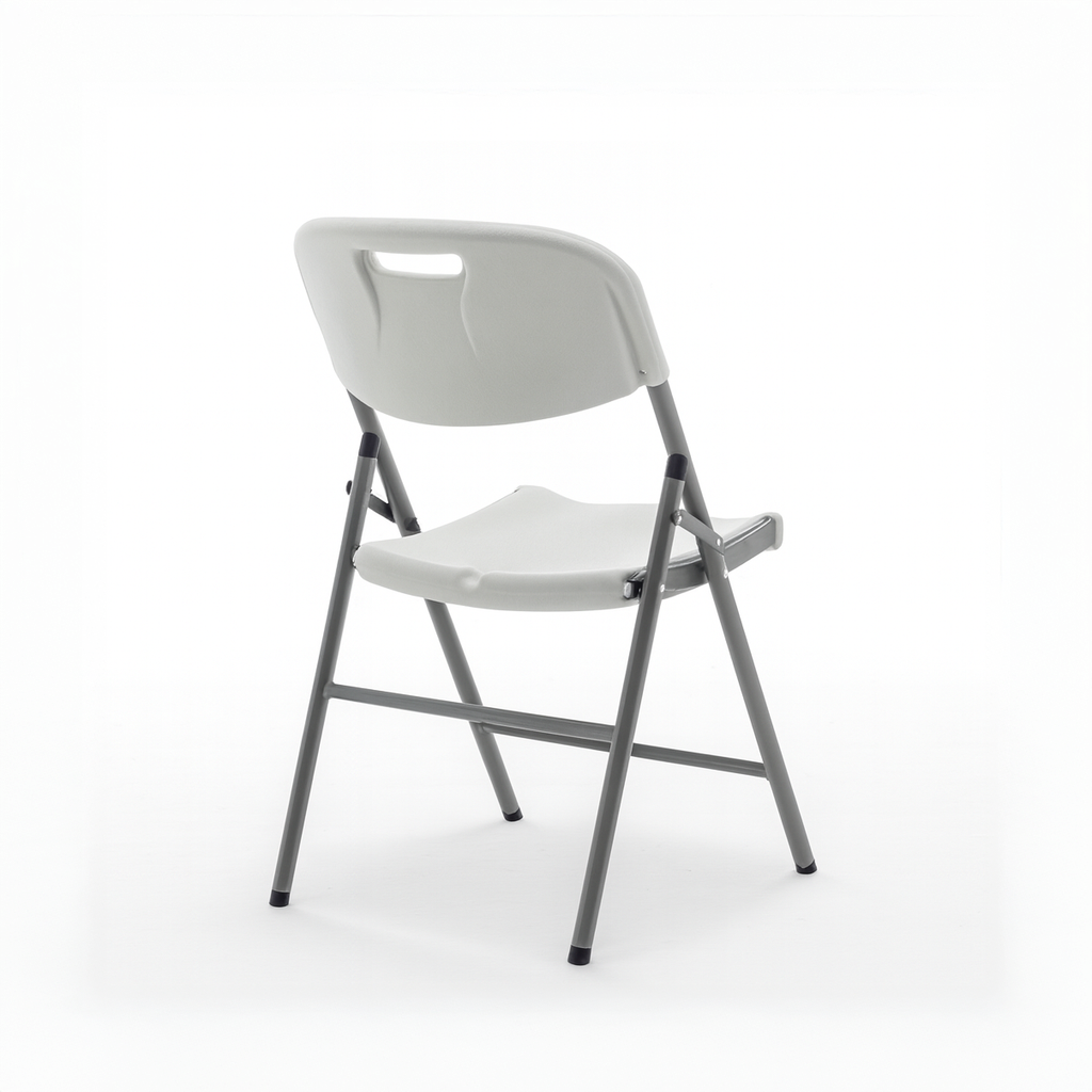 Sillas plegables de plastico blanca