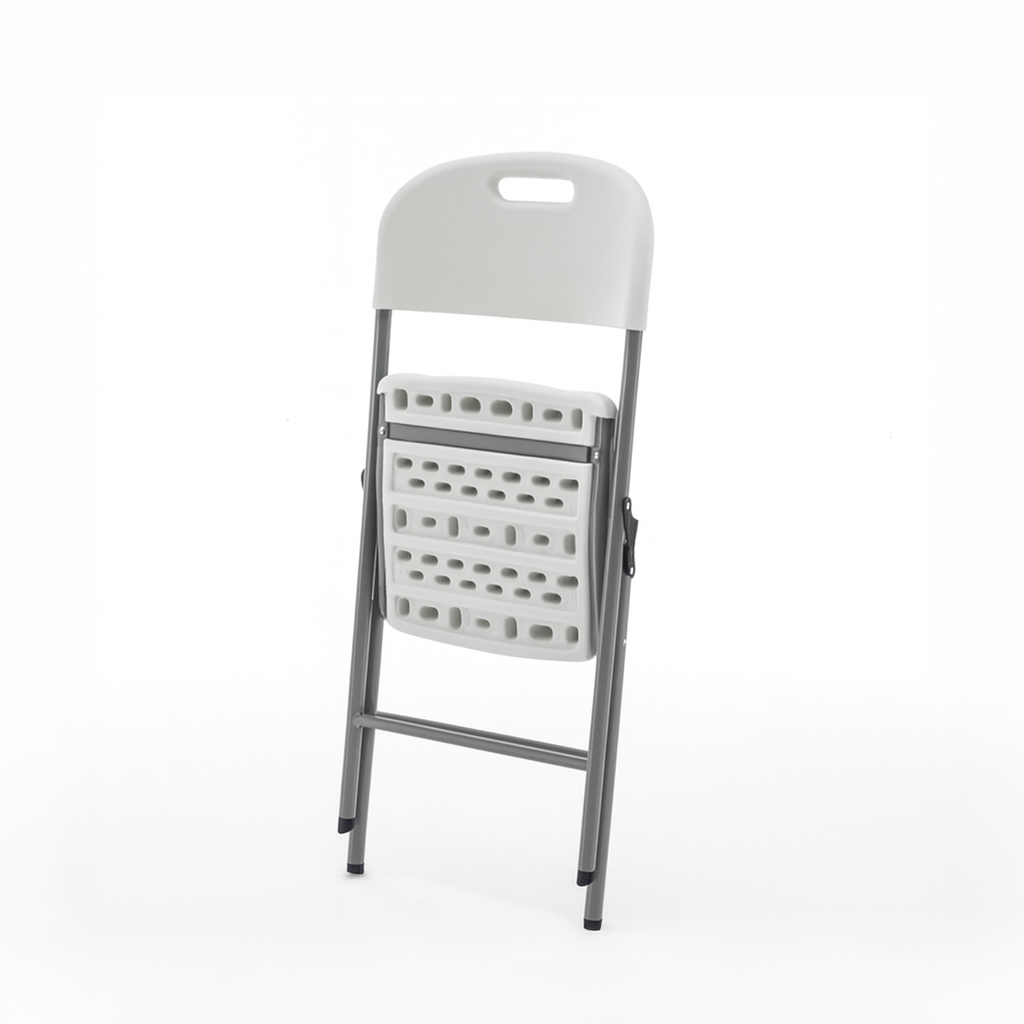 Sillas plegables de plastico blanca