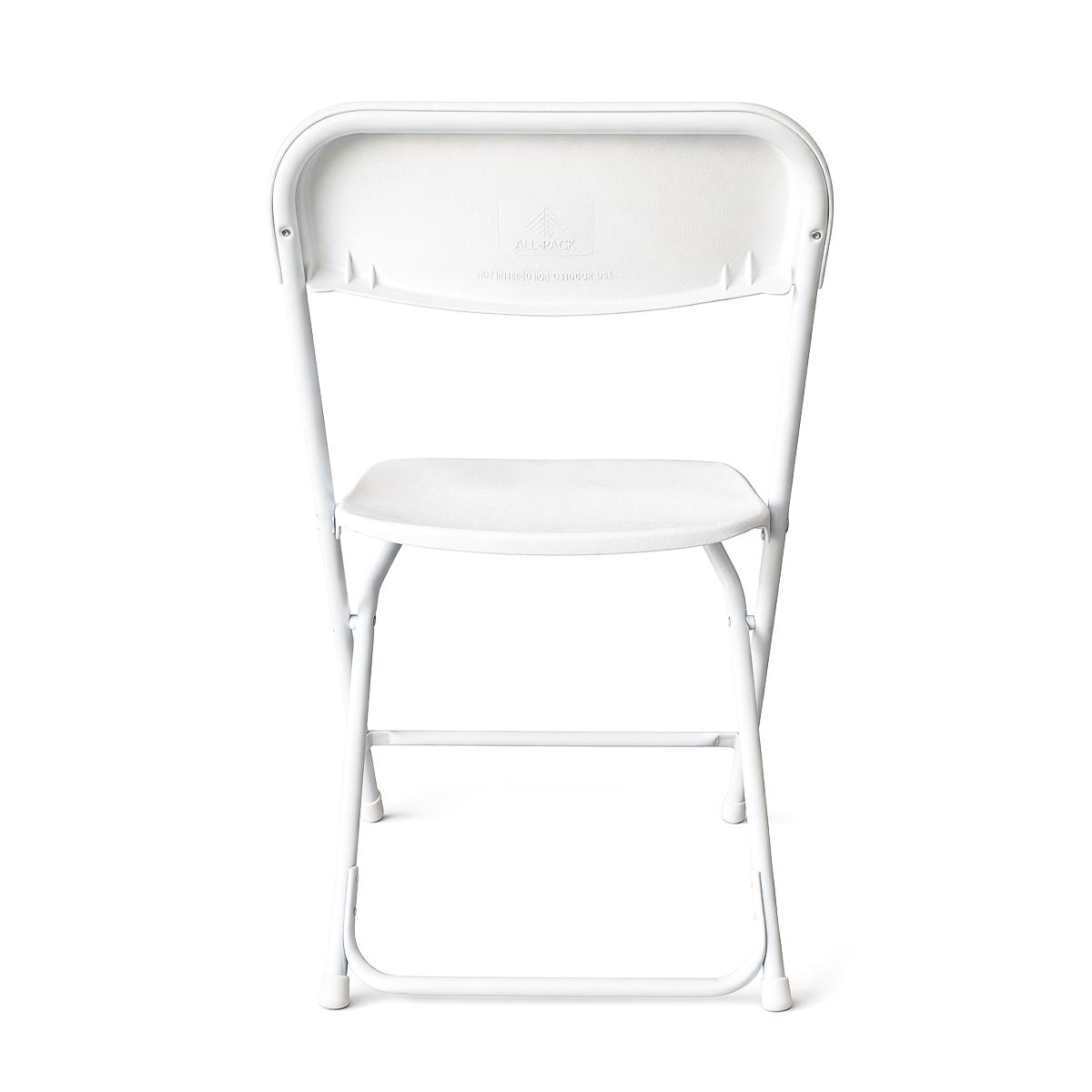 Paquete 4 Sillas Plegables Blancas Plástico Resistentes