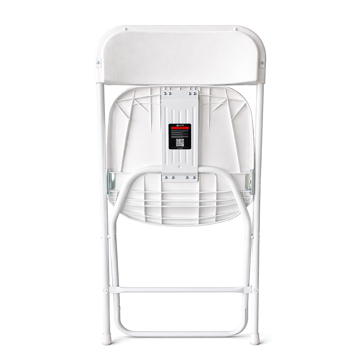 Paquete 4 Sillas Plegables Blancas Plástico Resistentes