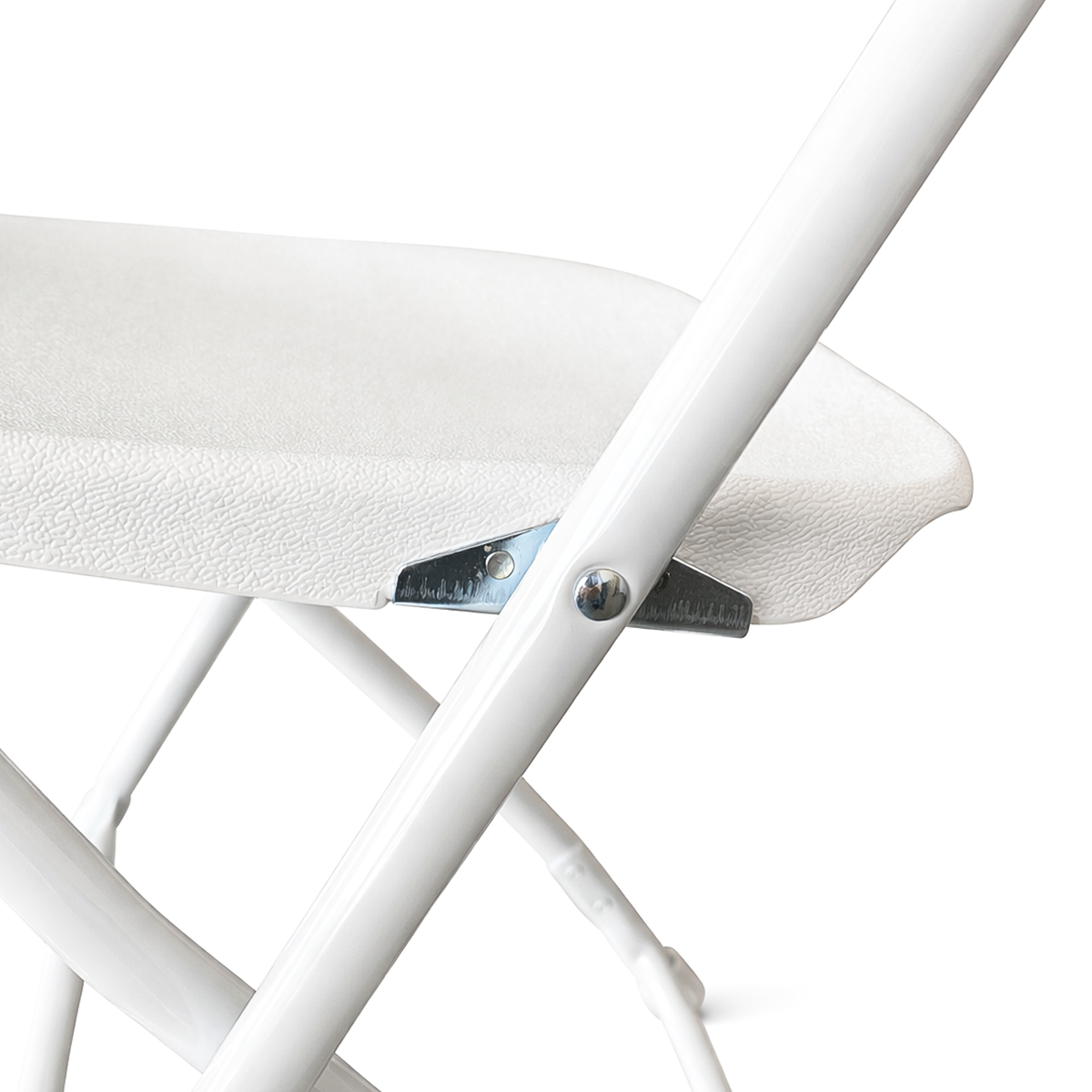 Paquete 4 Sillas Plegables Blancas Plástico Resistentes