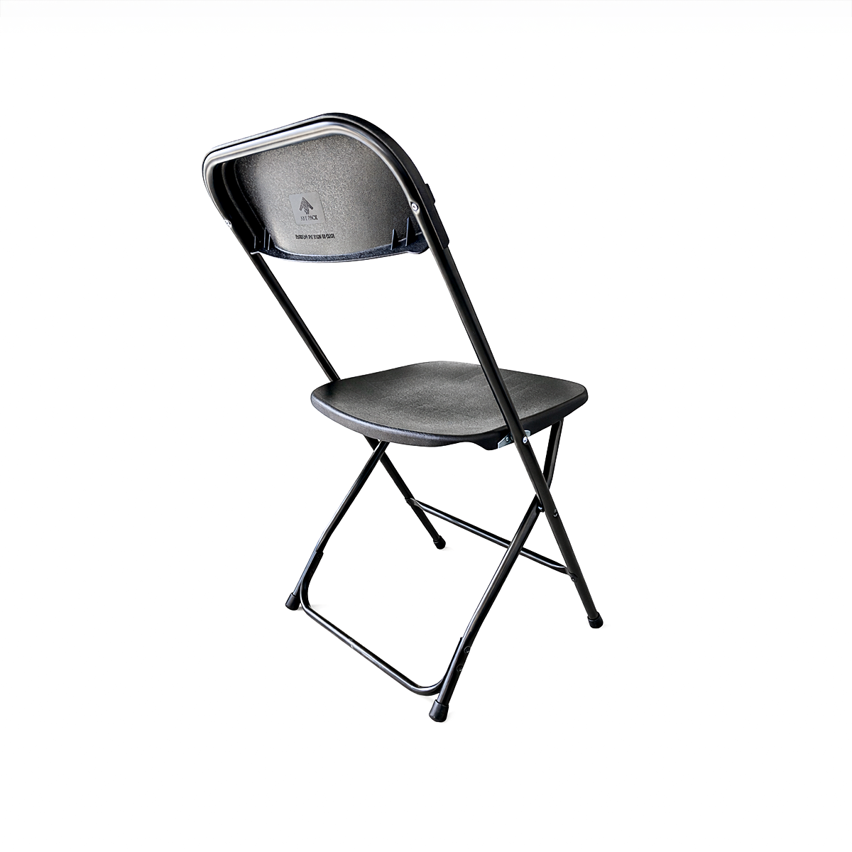 Paquete 4 Sillas Plegables Negras Plástico Resistentes