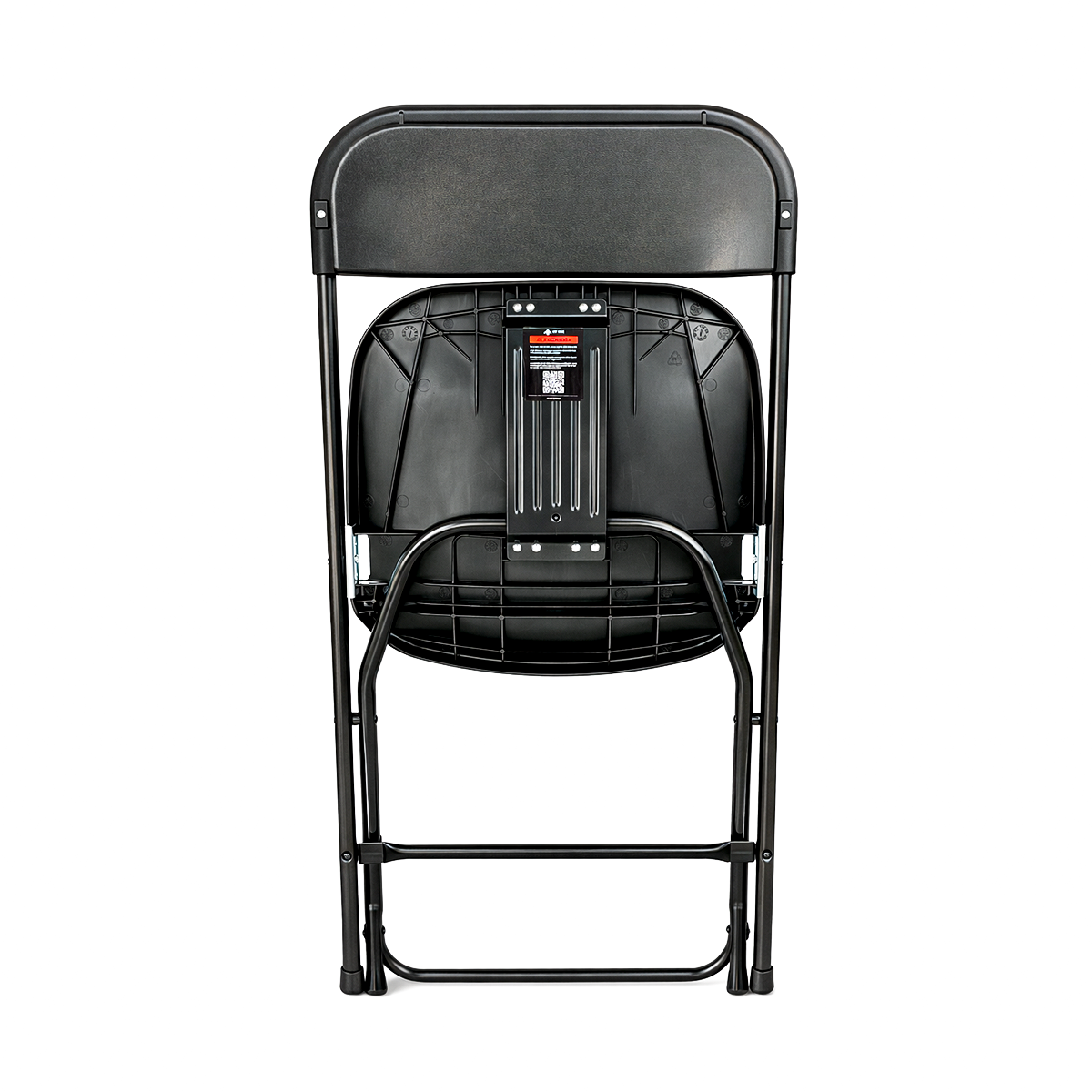 Paquete 10 Sillas Plegables Negras Plástico Resistentes