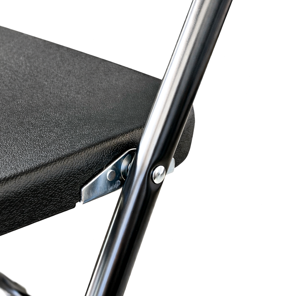 Paquete 4 Sillas Plegables Negras Plástico Resistentes