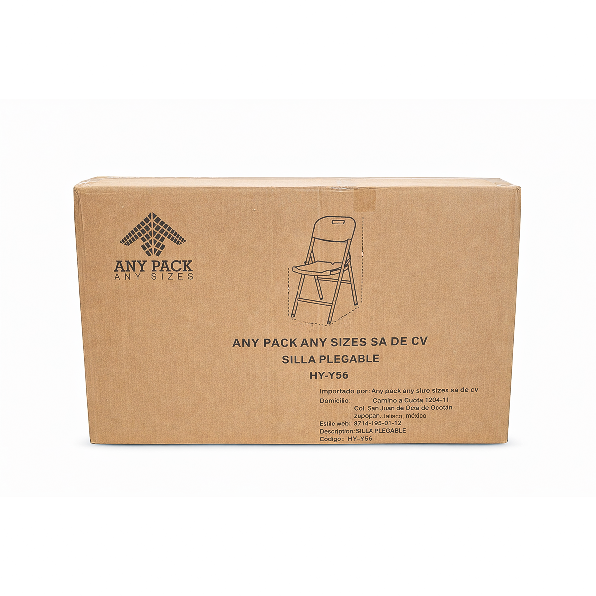 Paquete 4 Sillas Plegables Blancas Plástico Resistentes