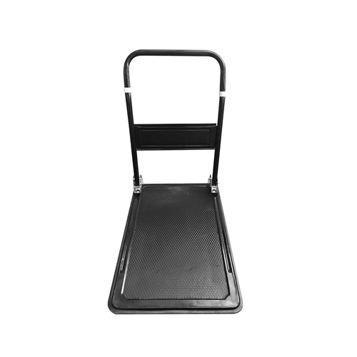 Carrito de Carga Plegable de Plataforma con Ruedas Negro