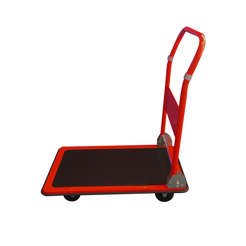 Carrito de Carga Plegable de Plataforma con Ruedas Rojo
