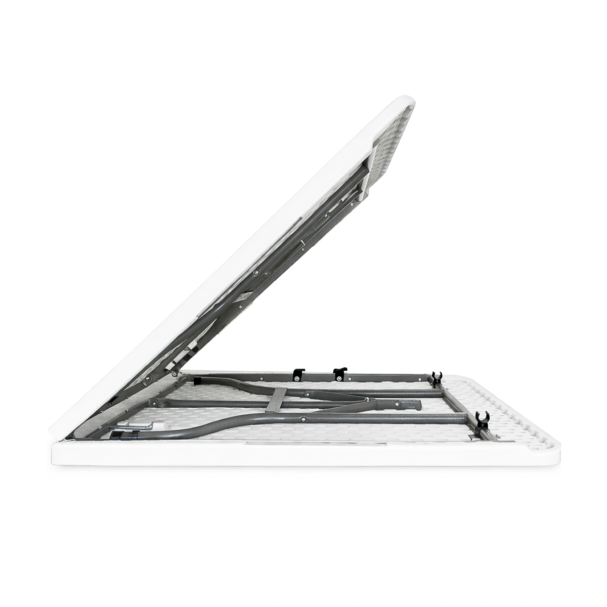 Mesa Plegable Portátil 1.80m Blanco Plástico Rectangular para Jardín y Eventos